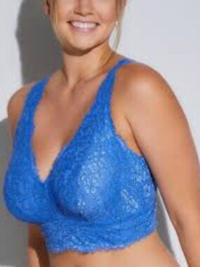 Cosabella Pret-A-Porter CURVY Longline Bralette (PRETA1383) - Zaffiro Size L NWT